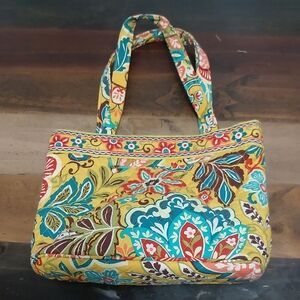 Vera Bradley Yellow and Blue Floral Tote